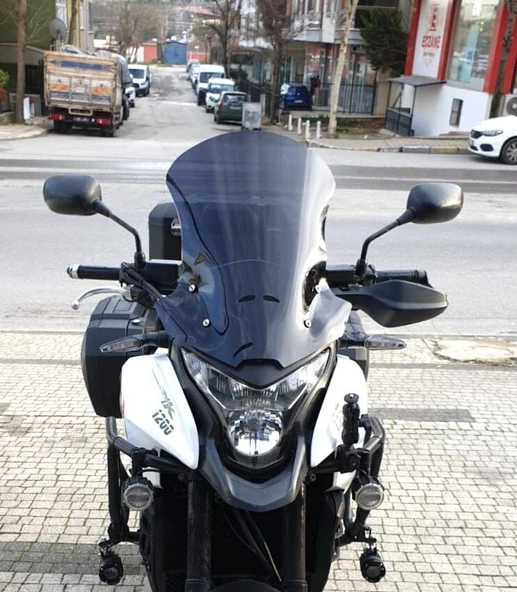 MOTOCAM Honda VFR 1200 Ön Cam 2012-2015 Model 50cm Siyah Renkli 4mm ürün görseli 1