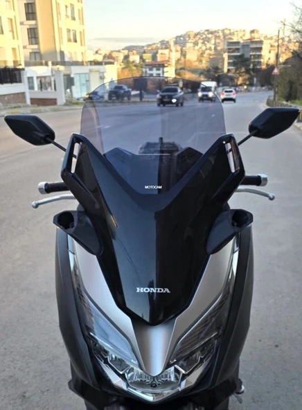 MOTOCAM Honda Forza 250 Ön Cam 2018-2020 Model 47cm Füme Renkli 4mm ürün görseli 1