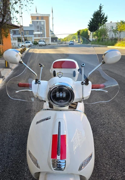 MOTOCAM Küba Master MT 50 Ön Cam 2021-2026 Model 45cm Şeffaf Renkli Elcikli APARATSIZ ürün görseli 1