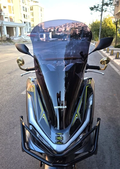 MOTOCAM Honda PCX Ön Cam 2025-2026 Model 66cm Siyah Renkli 4mm ürün görseli 1