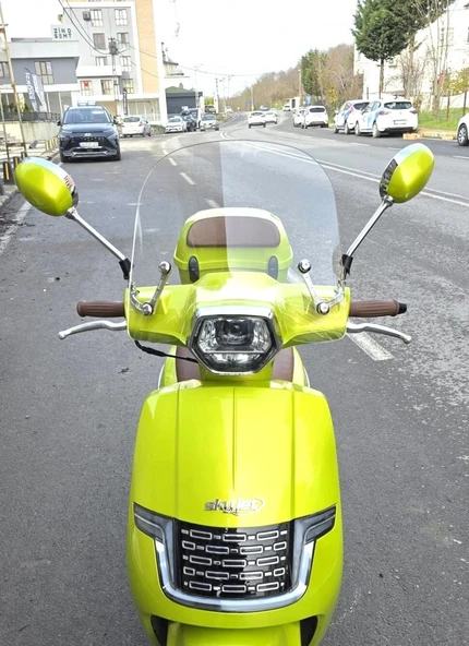 MOTOCAM Skyjet Bayberry Ön Cam 2024-2026 Model 38cm Şeffaf Renkli 4mm APARATSIZ ürün görseli 1