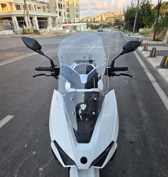MOTOCAM RKS Vieste 249 Ön Cam 2022-2026 Model 55cm Şeffaf Renkli 4mm KISA ürün görseli 1