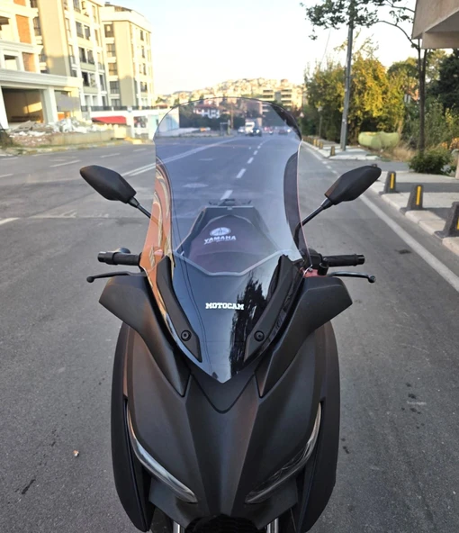 MOTOCAM Yamaha Xmax Ön Cam 2018-2022 Model 65cm Füme Renkli 4mm ürün görseli 1