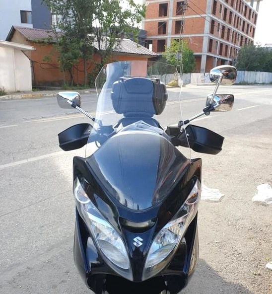 MOTOCAM Suzuki Burgman 400 K7 Ön Cam 2007-2015 Model 70cm Şeffaf Renkli 4mm ürün görseli 1