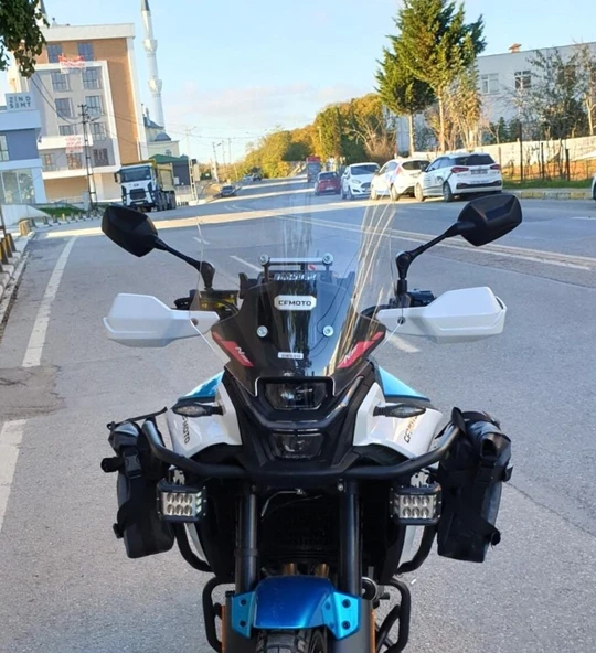 MOTOCAM CF Moto 450 MT Ön Cam 2023-2026 Model 41cm Şeffaf Renkli 4mm ürün görseli 1
