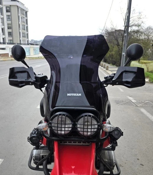 MOTOCAM Bmw R 1100 GS Ön Cam 1993-1999 Model 58cm Siyah Renkli 4mm ürün görseli 1