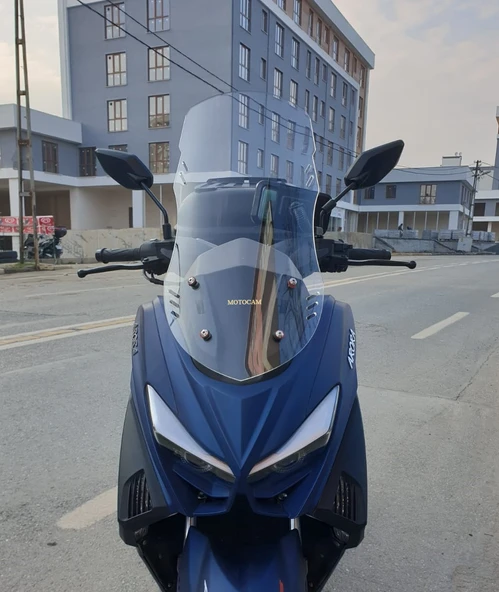 MOTOCAM Arora Max T Ön Cam 2022-2026 Model 75cm Şeffaf Renkli 4mm UZUN ürün görseli 1
