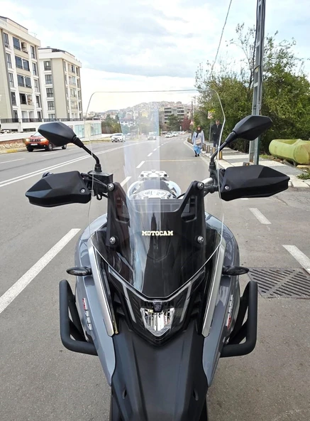 MOTOCAM Arora GS 525 Ön Cam 2022-2026 Model 51cm Şeffaf Renkli 4mm ürün görseli 1