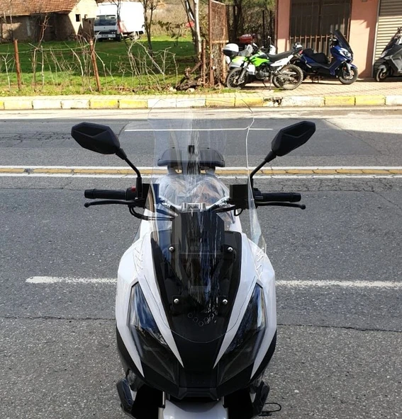 MOTOCAM RMG Moto Gusto Dream 150 Ön Cam 2023-2026 Model 75cm Şeffaf Renkli 4mm UZUN ürün görseli 1