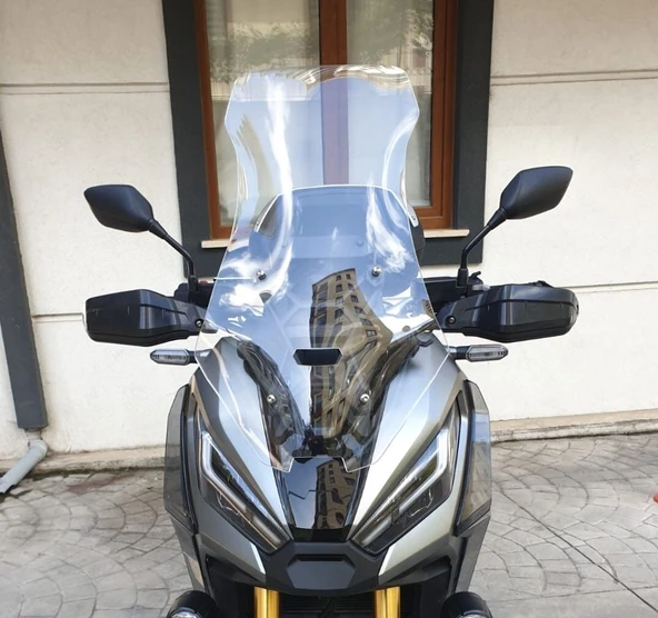 MOTOCAM Honda X-ADV 750 Ön Cam 2021-2026 Model 72cm Şeffaf Renkli 4mm UZUN ürün görseli 1