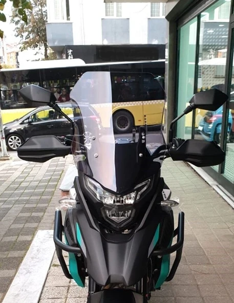 MOTOCAM Kove 510 X Ön Cam 2024-2026 Model 53cm Füme Renkli 4mm ürün görseli 1