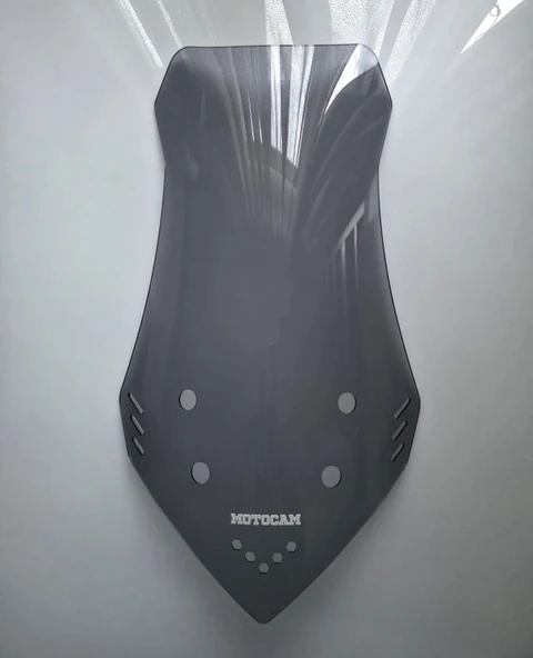 MOTOCAM Mondial Strada 125 Ön Cam 2023-2026 Model 65cm Füme Renkli 4mm ürün görseli 1