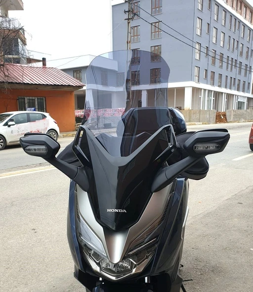 MOTOCAM Honda Forza 250 Ön Cam 2018-2020 Model 58cm Füme Renkli 4mm ürün görseli 1
