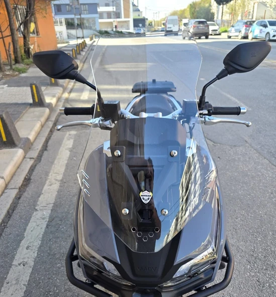 MOTOCAM RKS Freccia Ön Cam 2022-2026 Model 55cm Şeffaf Renkli 4mm KISA ürün görseli 1