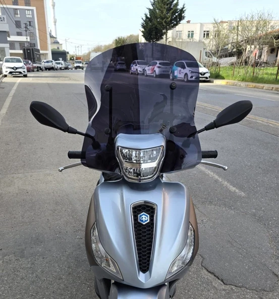 MOTOCAM Piaggio Medley S 150 Ön Cam 2021-2026 Model 54cm Siyah Renkli APARATSIZDIR ürün görseli 1