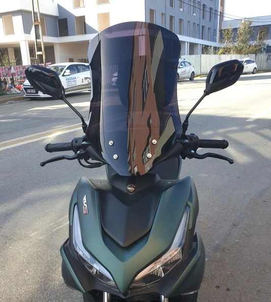MOTOCAM RKS Arome 125 Ön Cam 2023-2026 Model 54cm Siyah Renkli ürün görseli 1