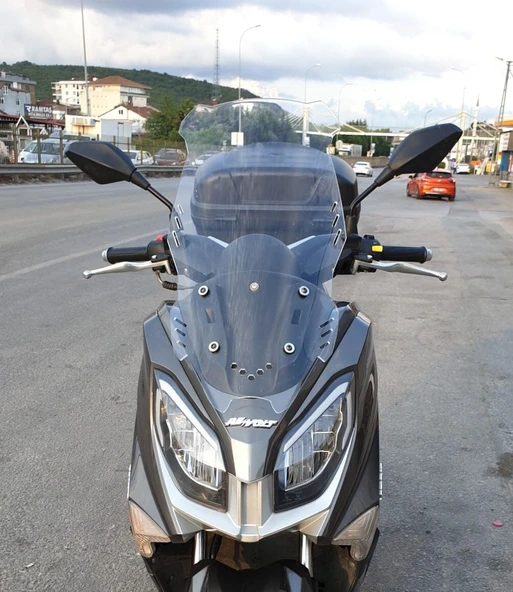 MOTOCAM Volta Revolt Rm5 Ön Cam 2020-2021 Model 65cm Şeffaf Renkli 4mm ORTA BOYLU ürün görseli 1