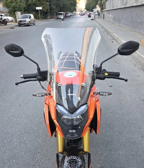 MOTOCAM Arora ARS 200 Ön Cam 2022-2026 Model 46cm Şeffaf Renkli 4mm ürün görseli 1