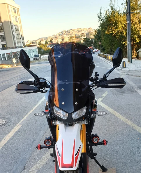 MOTOCAM Arora CR 250 Ön Cam 2025-2026 Model 55cm Siyah Renkli 4mm ürün görseli 1
