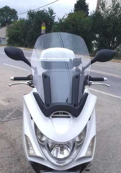 MOTOCAM Kymco Xciting 250 İ Ön Cam 2008-2012 Model 62cm Şeffaf Renkli 4mm ürün görseli 1
