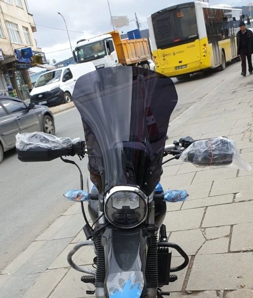 MOTOCAM Hero X Pulse Ön Cam 2020-2026 Model 46cm Siyah Renkli 4mm ürün görseli 1