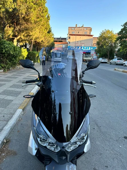 MOTOCAM RKS Blade 250 Ön Cam 2023-2026 Model 75cm Füme Renkli 4mm UZUN ürün görseli 1