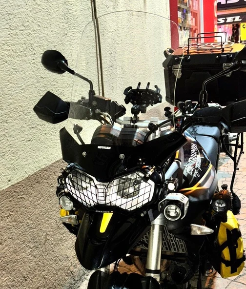 MOTOCAM Triumph Tiger 800 XC Ön Cam 2010-2017 Model 59cm Şeffaf Renkli 4mm ürün görseli 1