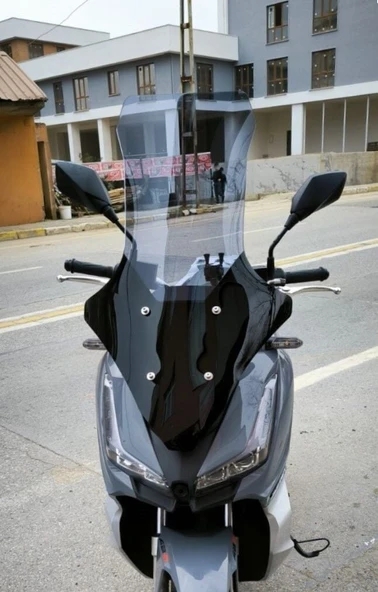 MOTOCAM Arora Max T Ön Cam 2022-2026 Model 78cm Füme Renkli 4mm UZUN ürün görseli 1