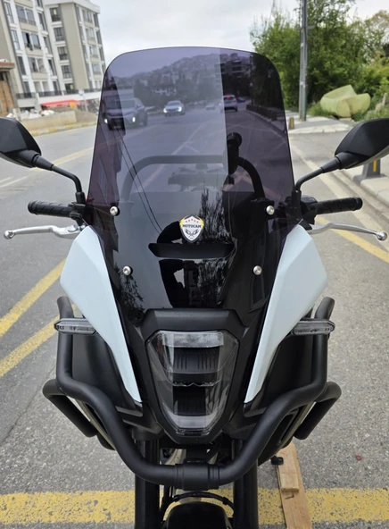 MOTOCAM Honda NX 500 Ön Cam 2025-2026 Model 34cm Siyah Renkli 4mm Orijinal Boylu ürün görseli 1