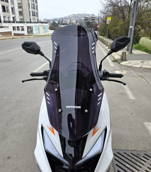 MOTOCAM SFM Lahos Ön Cam 2024-2026 Model 65cm Siyah Renkli 4mm ürün görseli 1