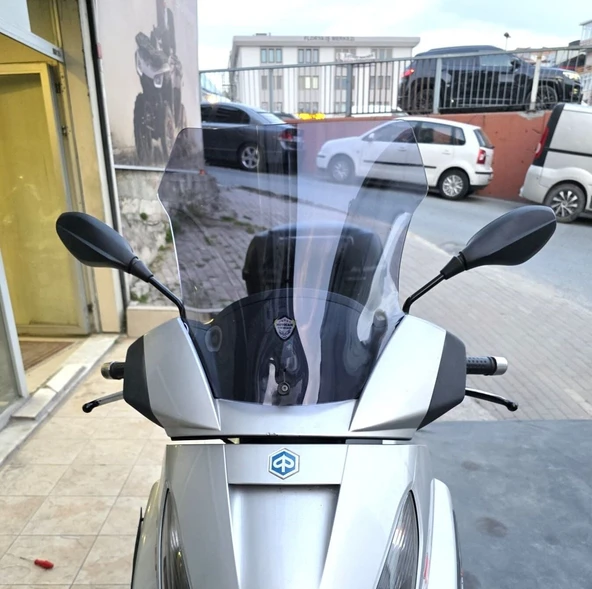 MOTOCAM Piaggio X7 Ön Cam 2007-2012 Model 43cm Füme Renkli 4mm ürün görseli 1