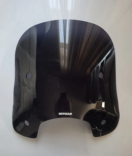 MOTOCAM Falcon Martini 125 Ön Cam 2023-2026 Model 46cm Siyah Renkli 4mm APARATSIZ ürün görseli 1