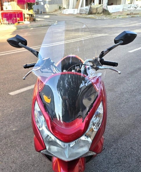 MOTOCAM Honda PCX Ön Cam 2011-2013 Model 59cm Şeffaf Renkli ORTA BOYLU ürün görseli 1