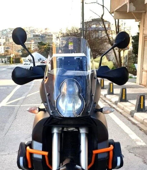 MOTOCAM KTM 990 Adventure Ön Cam 2015-2018 Model 52cm Şeffaf Renkli 4mm ürün görseli 1