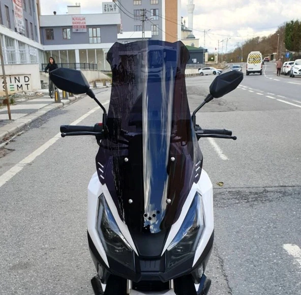 MOTOCAM Volta Apec Apx7 Ön Cam 2025-2026 Model 68cm Siyah Renkli 4mm ORTA BOYLU ürün görseli 1
