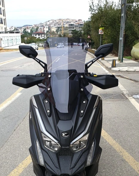 MOTOCAM Kymco DTX 360 Ön Cam 2021-2026 Model 55cm Füme Renkli 4mm ürün görseli 1