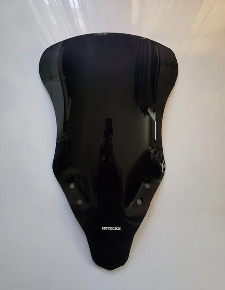 MOTOCAM CF Moto 250 SR Ön Cam 2020-2025 Model 57cm Siyah Renkli 4mm ürün görseli 1