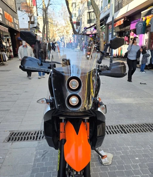 MOTOCAM KTM 950-990 Adventure KİT RALLY  Ön Cam 2006-2013 Model 51cm Şeffaf Renkli 4mm ürün görseli 1