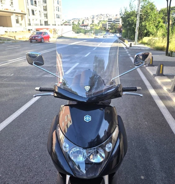 MOTOCAM Piaggio Beverly 250 Ön Cam 2005-2007 Model 44cm Şeffaf Renkli 4mm ürün görseli 1
