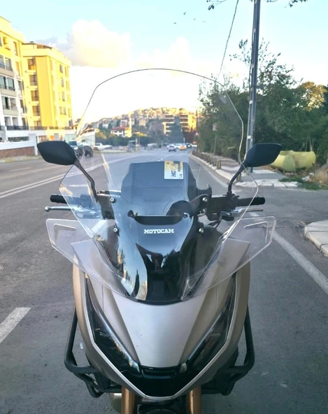 MOTOCAM Honda NT 1100 Ön Cam 2025-2026 Model 61cm Şeffaf Renkli 4mm ürün görseli 1