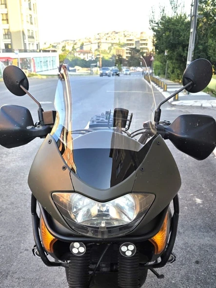 MOTOCAM Honda Transalp XL 650 Ön Cam 2000-2008 Model 54cm Şeffaf Renkli 4mm ürün görseli 1