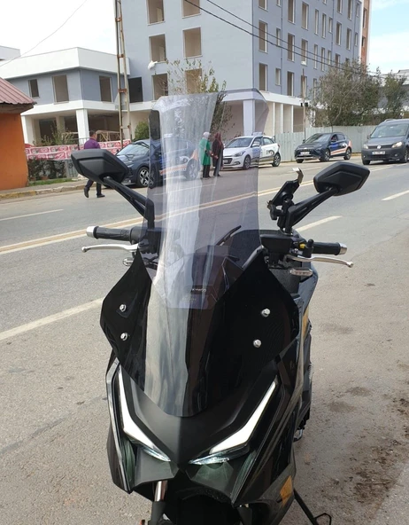 MOTOCAM Kymco Krv 200 Ön Cam 2022-2026 Model 75cm Füme Renkli 4mm UZUN ürün görseli 1