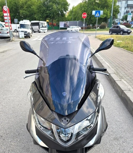 MOTOCAM Piaggio X10 350 Ön Cam 2011-2017 Model 73cm Füme Renkli 4mm ürün görseli 1