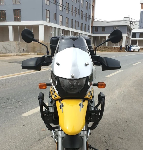 MOTOCAM Bmw F 650 GS Ön Cam ( 3 Delikli ) 1999-2003 Model 35cm Şeffaf Renkli 4mm ürün görseli 1