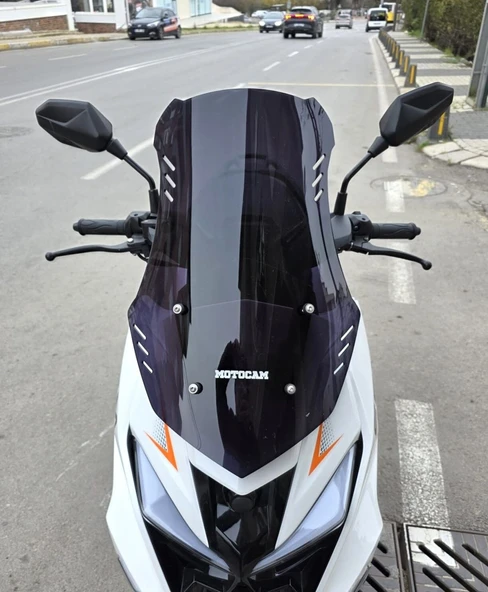 MOTOCAM SFM Lahos Ön Cam 2024-2026 Model 55cm Siyah Renkli 4mm ürün görseli 1
