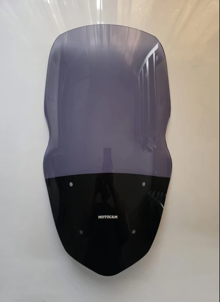 MOTOCAM Küba Newcity 125 Ön Cam 2023-2026 Model 58cm Füme Renkli 4mm ORJİNAL BOYLU ürün görseli 1