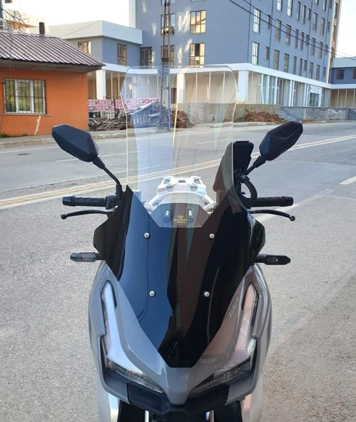 MOTOCAM Kral Arneb 150 Ön Cam 2023-2026 Model 78cm Şeffaf Renkli 4mm UZUN ürün görseli 1