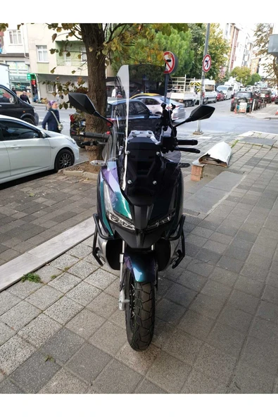 MOTOCAM Barossa ADV 125 Ön Cam 2025-2026 Model 75cm Füme Renkli 4mm UZUN ürün görseli 1
