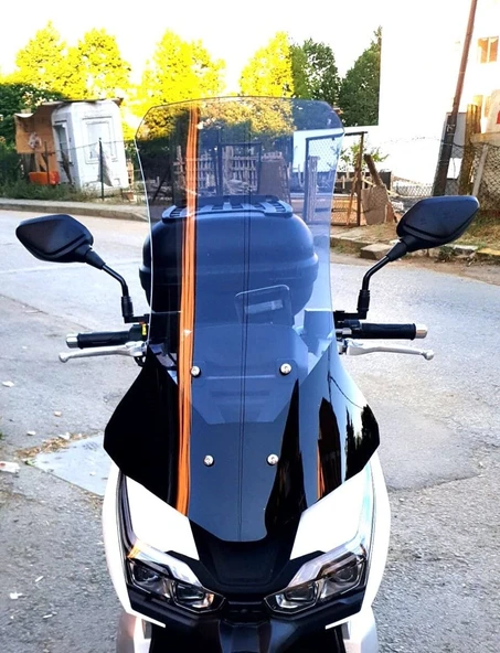 MOTOCAM RKS Freccia Ön Cam 2022-2026 Model 75cm Alt Geniş Füme Renkli 4mm UZUN ürün görseli 1