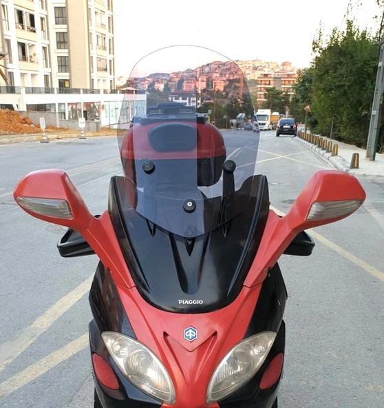 MOTOCAM Piaggio X9 250 Ön Cam 2004-2006 Model 49cm Füme Renkli 4mm ürün görseli 1